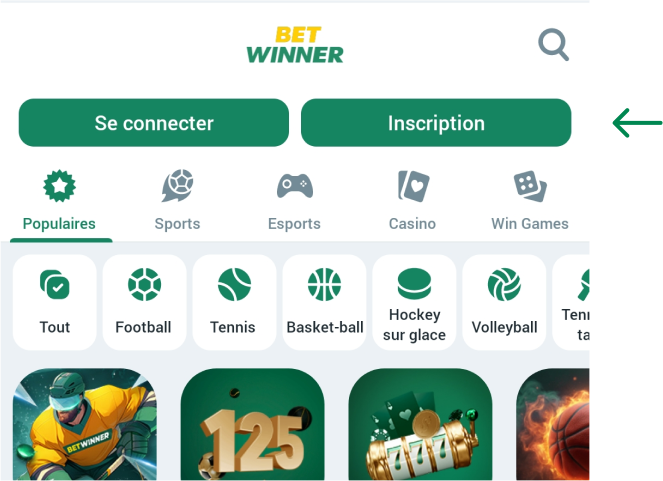 Suivez ces étapes d'inscription intelligentes Betwinner Apk Bénin